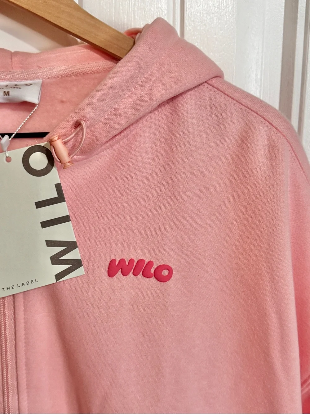 Wilo Wellness Club Pink Matching Set NWT Medium Hoodie Shorts Athleisure